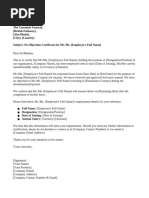 Letter of Dispatch | PDF