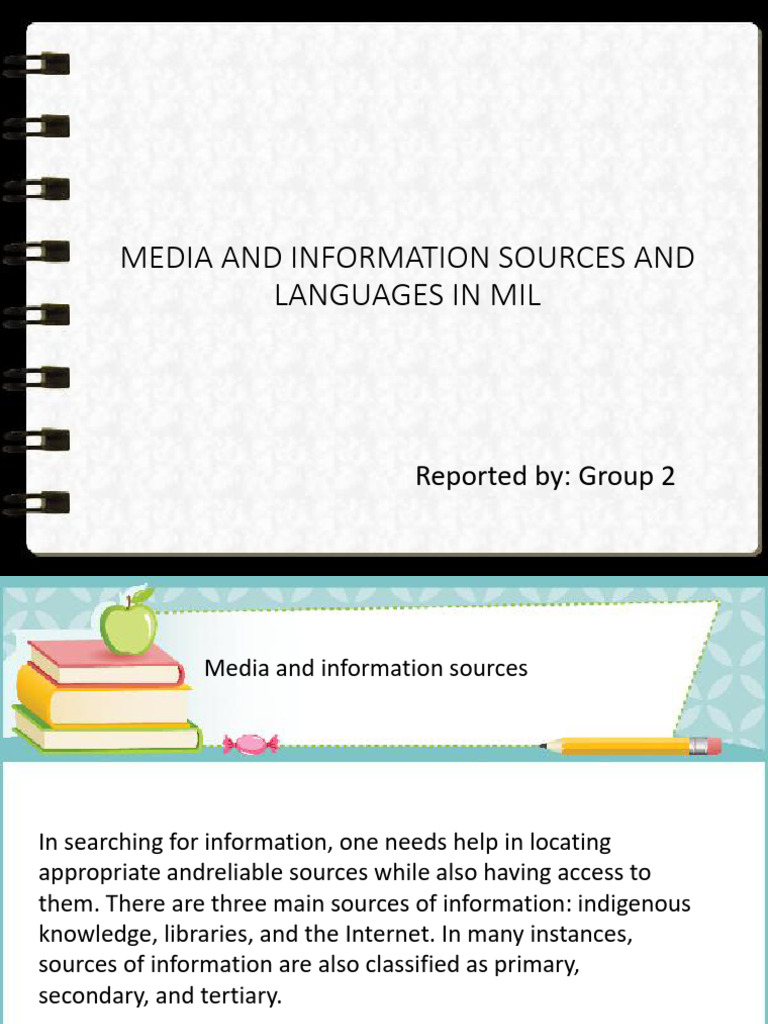 Media and Information Sources in MIL | PDF | Information | Internet