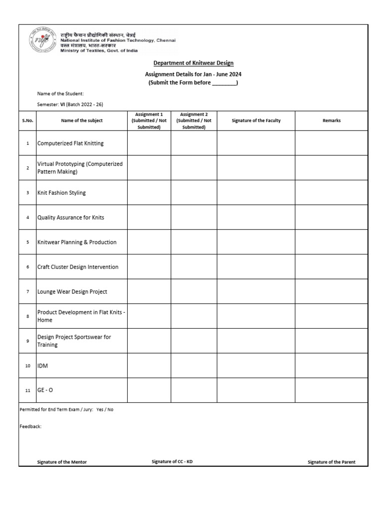 Assignment Submission Format For KD VI | PDF