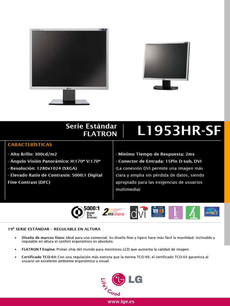 LG L1953HR-SF | PDF | Informática | Ingeniería Informática