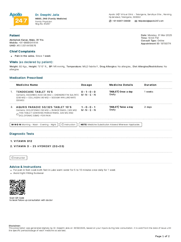 Prescription for Pain Relief | PDF | Dose (Biochemistry) | Chemistry