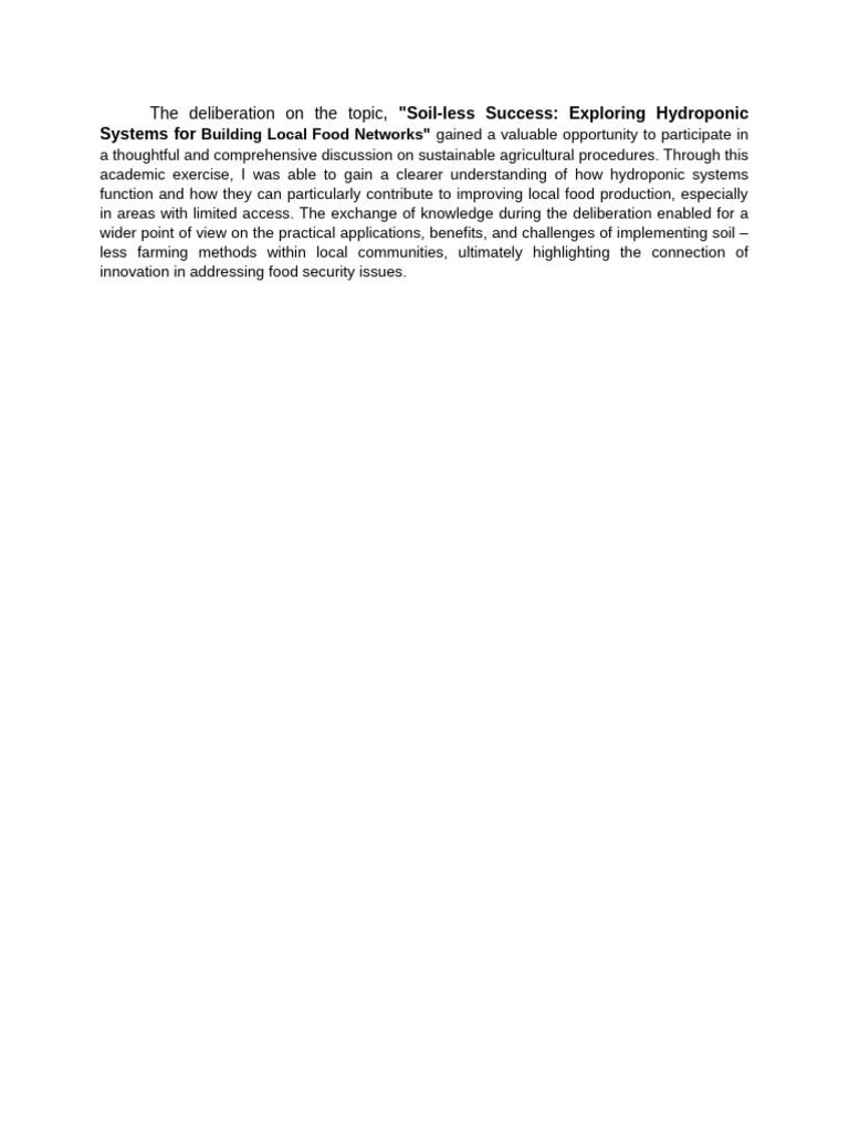 Cwts 2 - Deliberation Group (Reflection) | PDF