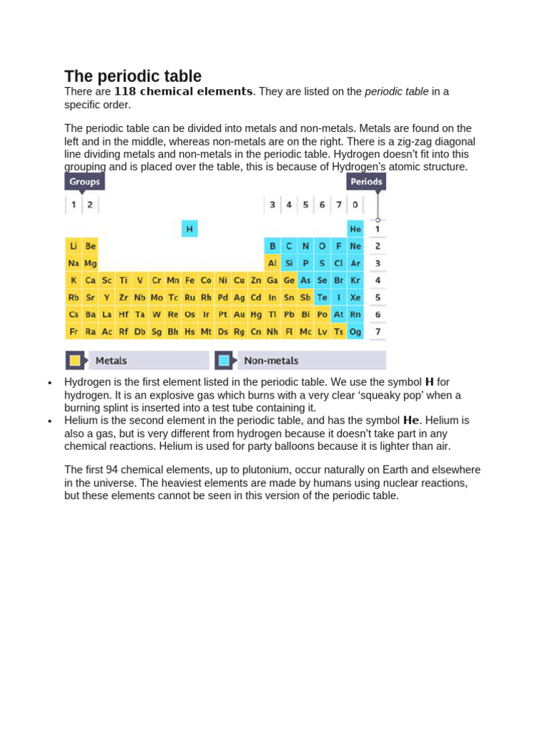 The Periodic Table | PDF