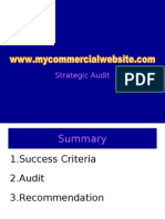 Strategic Audit of A Commercial Website