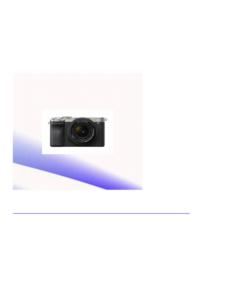 5070 Sony Alpha 7C II Spiegellose Vollformatkamera Mit SEL2860 33 MP ...