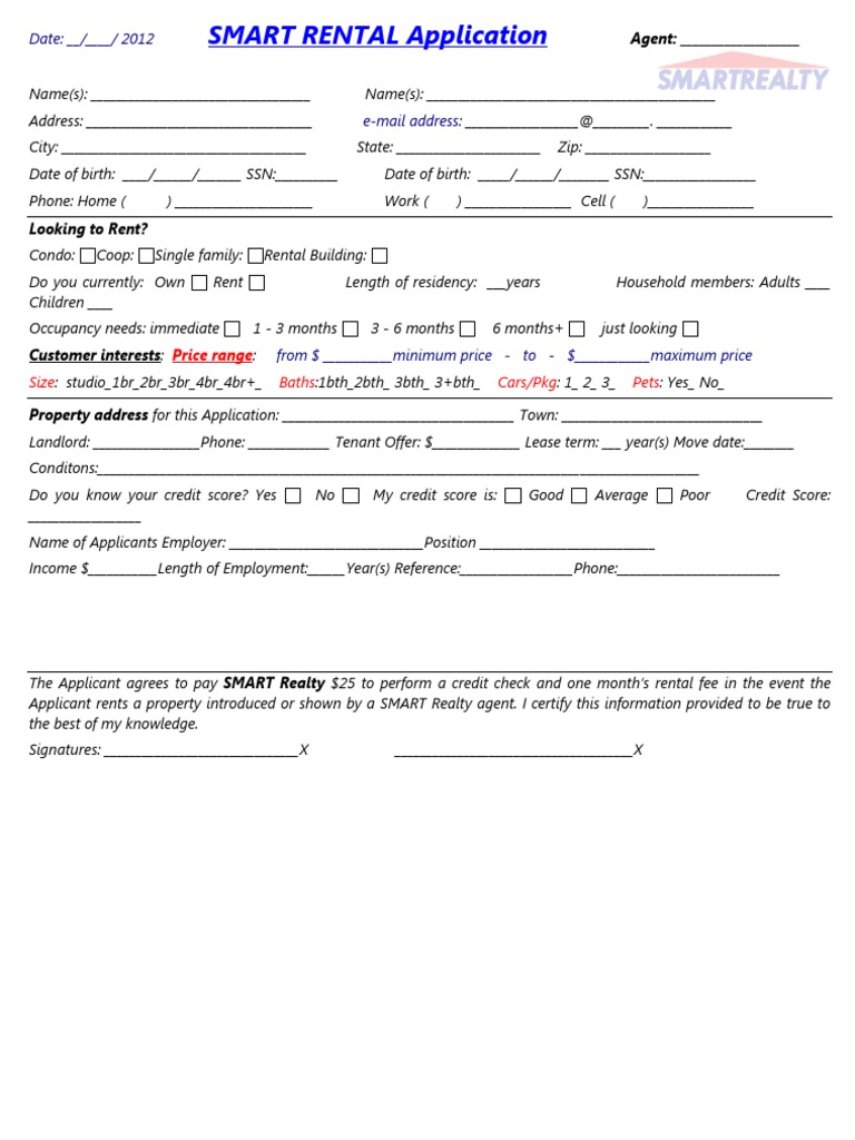 Smart Rental Application | PDF