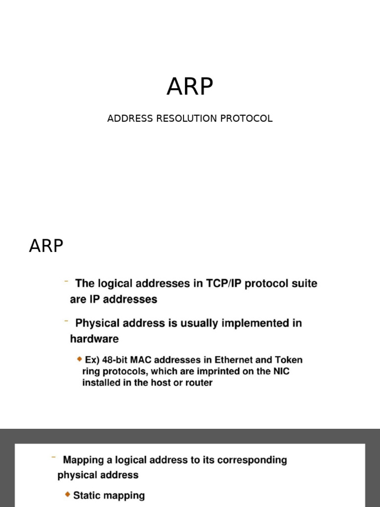 Address Resolution Protocol | PDF