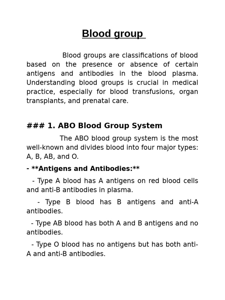 Understanding Blood Groups and Systems | PDF | Blood Type | Pathology
