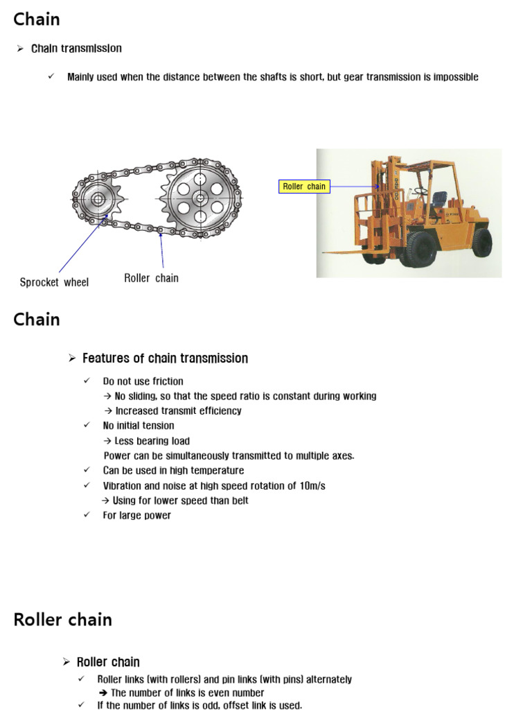 Chain Transmission and Roller Chain Guide | PDF | Mechanical ...
