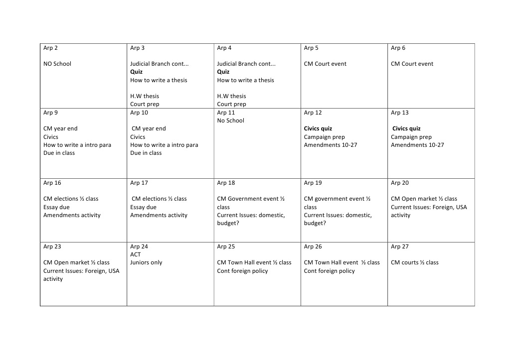Govaprilplan | PDF