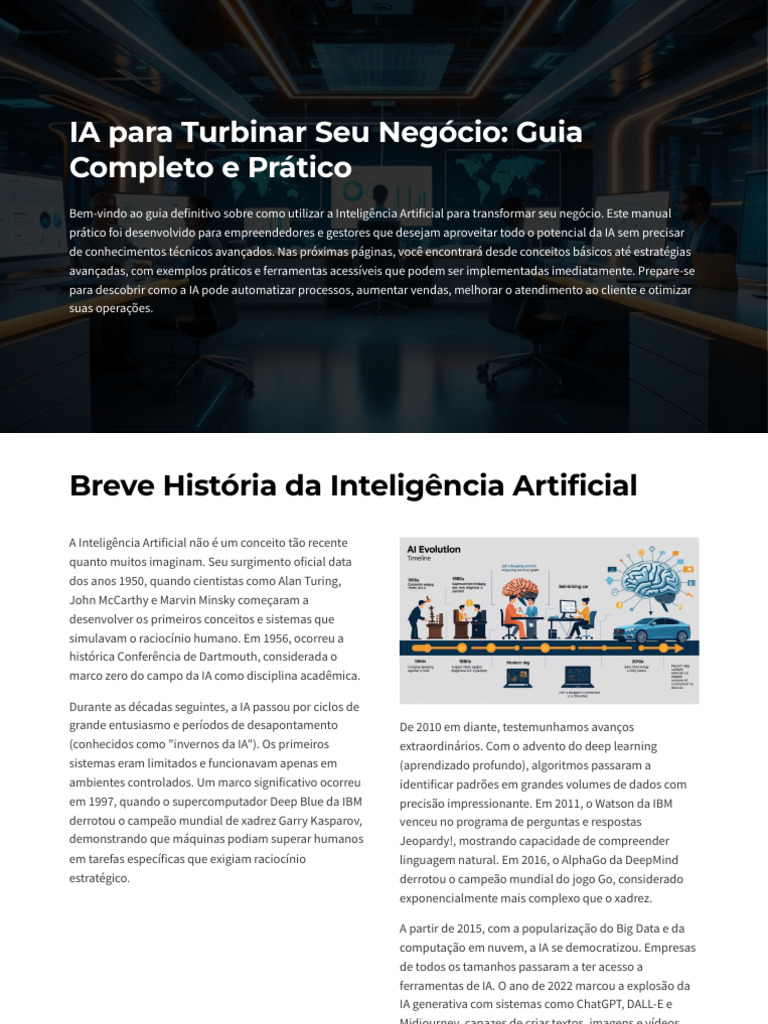 IA para Turbinar Seu Negocio Guia Completo e Pratico | PDF ...