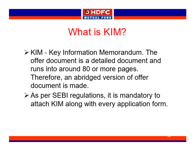 Understanding Key Information Memorandum (KIM) | PDF