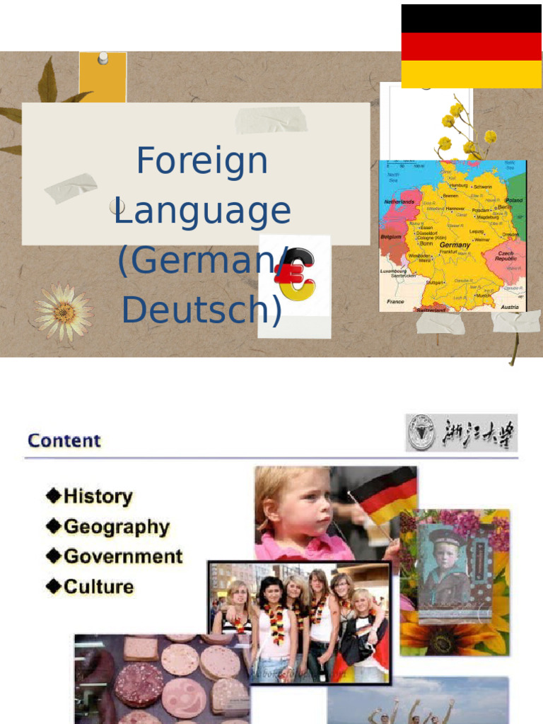 Germany Introduction PDF German Language English Language