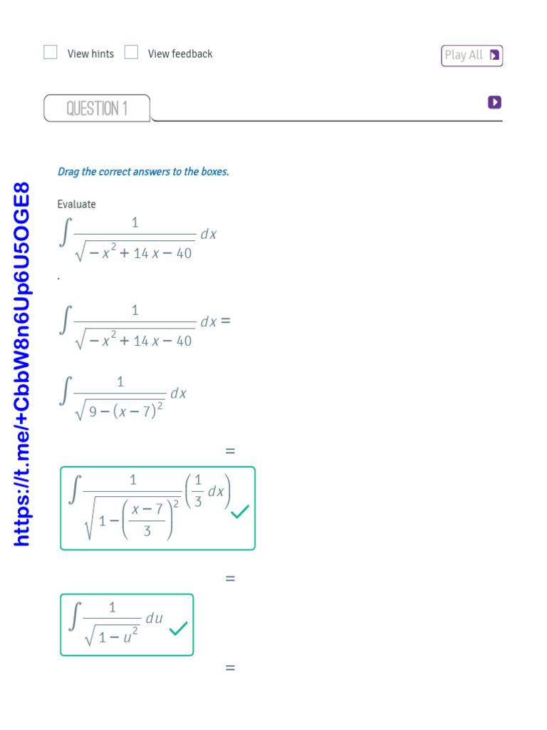 Integral Calculus Evaluation Exercises | PDF | Mathematics ...