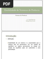 Estabilidade de Sistemas de Potência
