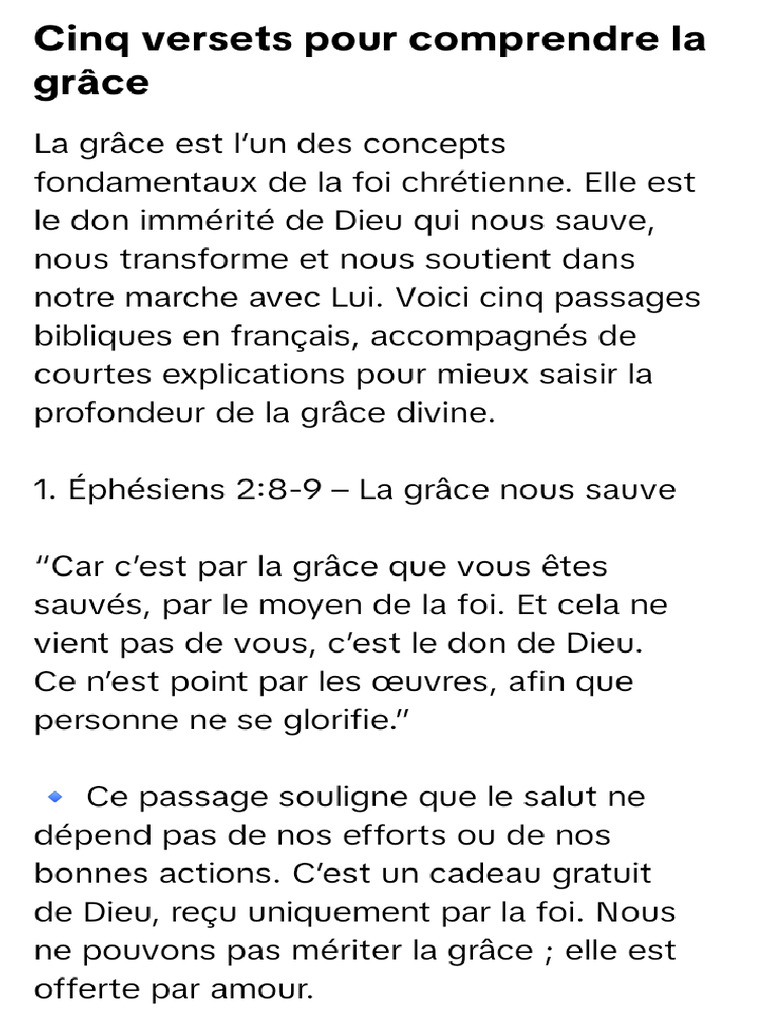 Car c'est par la grâce que vous êtes sauvés, par le moyen de la foi.  Ephésiens 2:8 - BONNE SEMENCE - Journal Chrétien, image size:768x1024