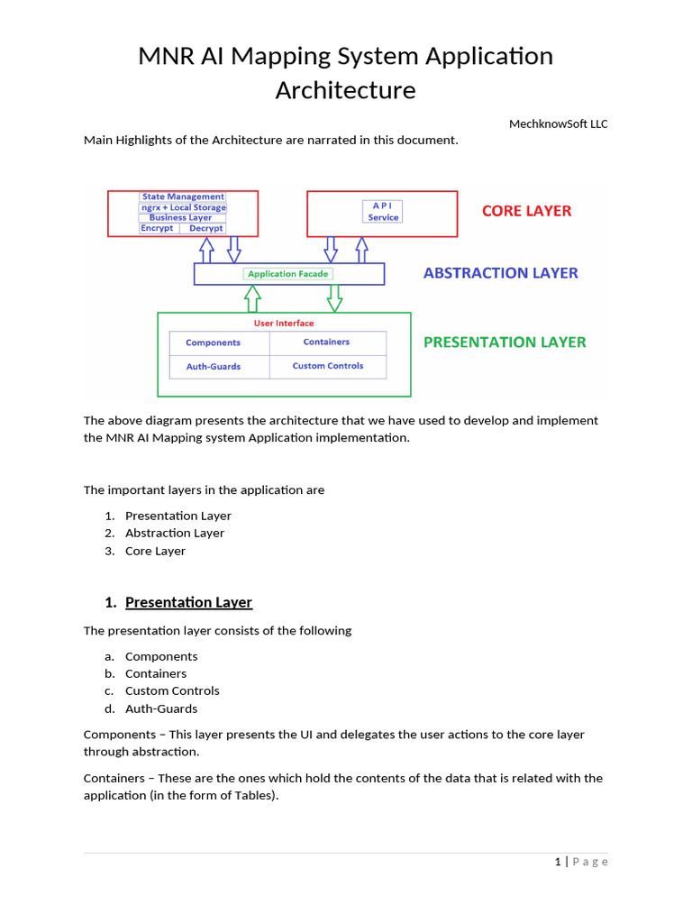 MNR AI Mapping System Architecture | PDF | Client–Server Model | Encryption