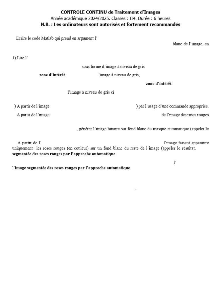Segmentation Automatique des Roses Rouges | PDF