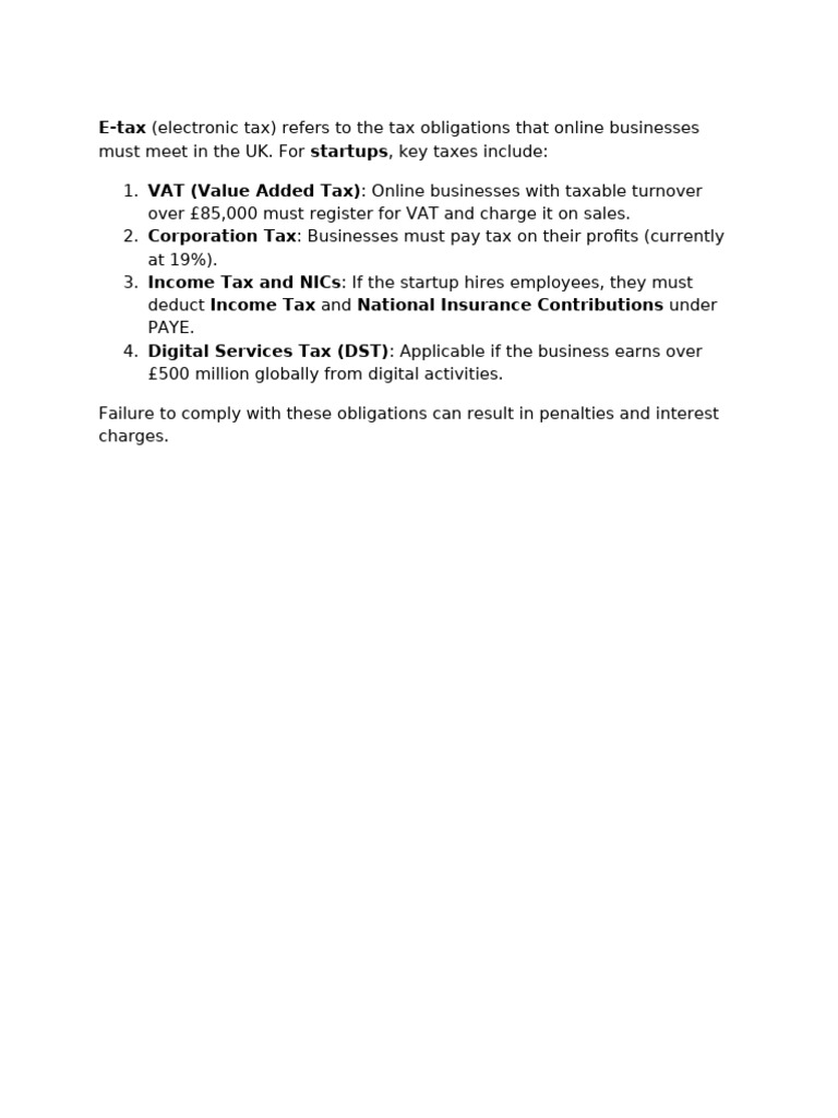 E - Tax | PDF