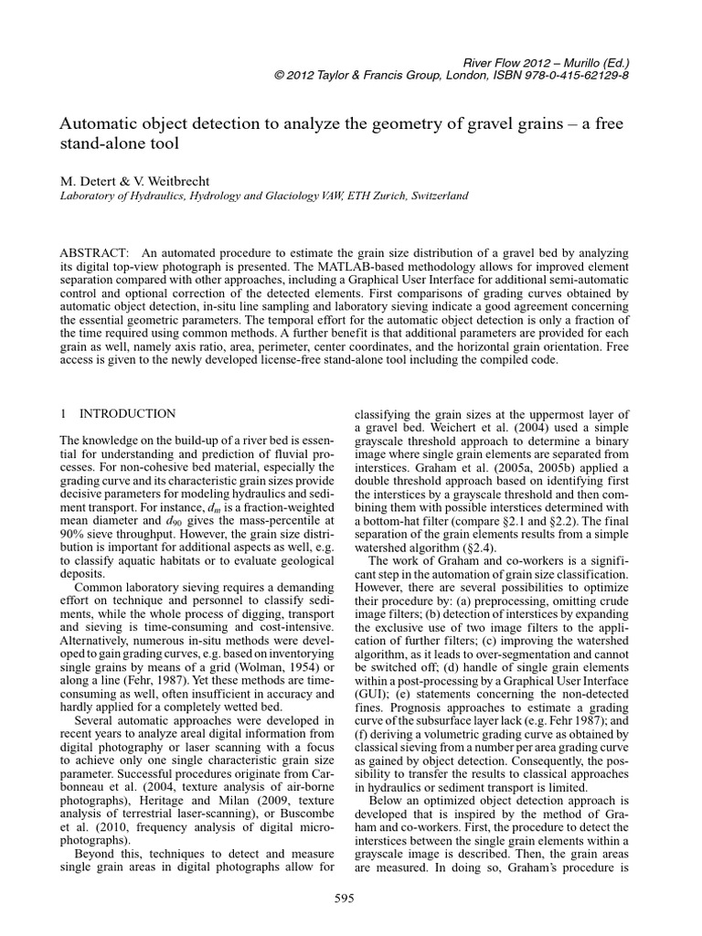 Automated Gravel Grain Detection Tool | PDF | Digital Signal Processing ...