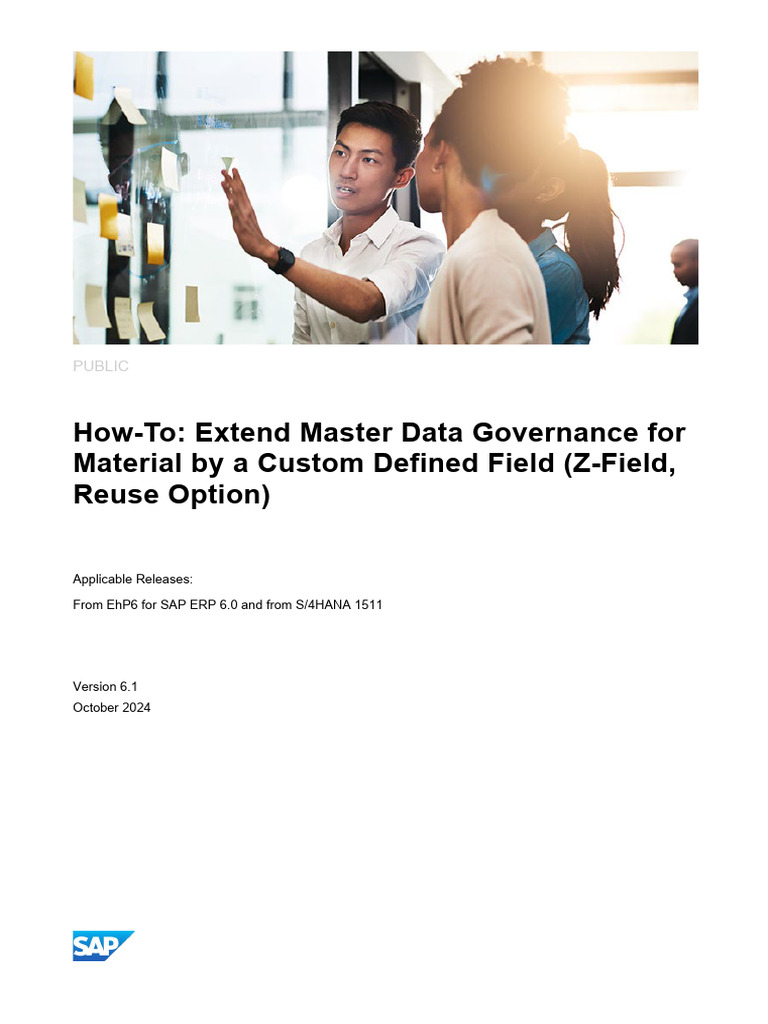 Extend MDG for Material with Custom Field | PDF | Data Model | Databases