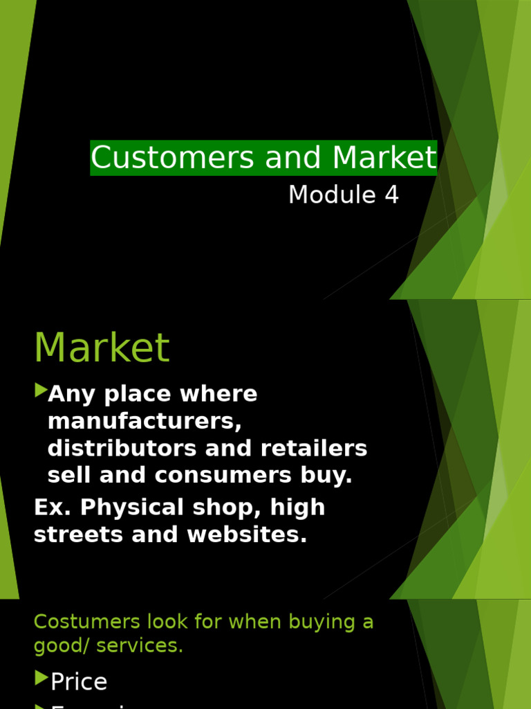 MODULE 5 Customers and Market | PDF