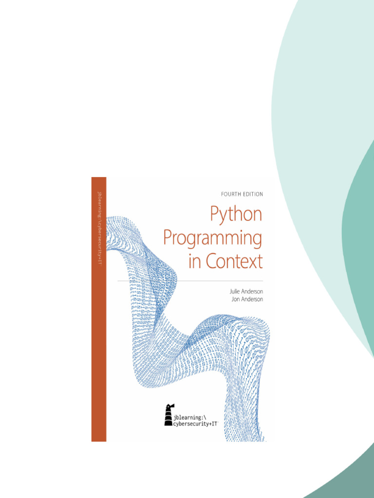 Python Programming in Context, Fourth Edition Julie Anderson And Jon ...