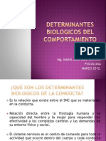 DETERMINATES BIOLOG COMPORTAMIENTO