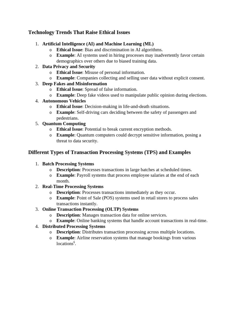 Technology Trends That Raise Ethical Issues | PDF