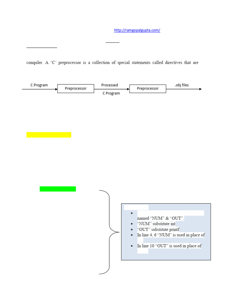 C Preprocessor Directives Explained | PDF | Computer Engineering | Software