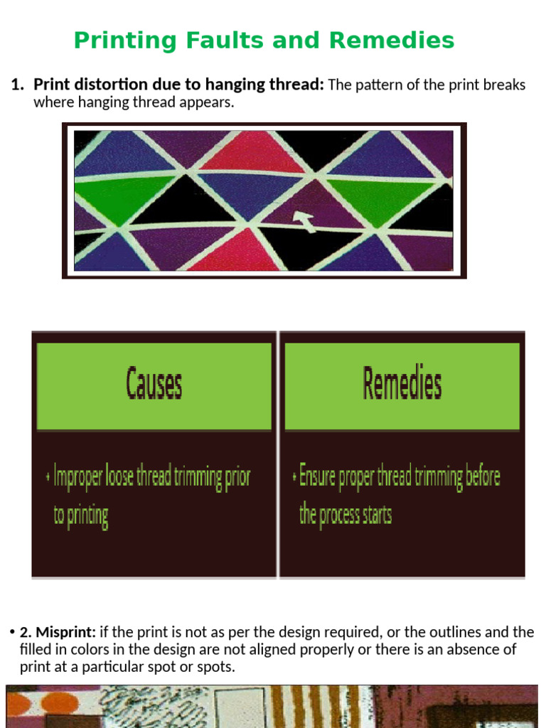 Printing Defects and Solutions | PDF