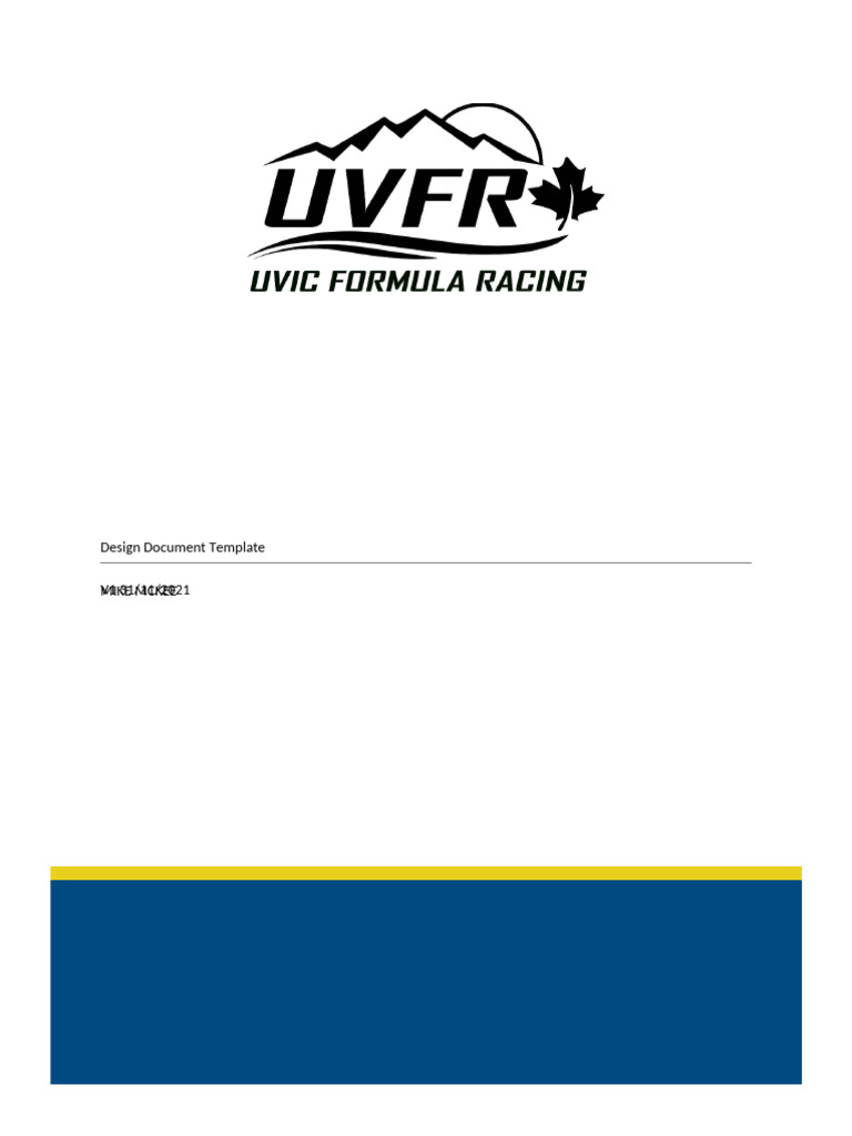 Engineering Design Document Template | PDF | Vehicles | Mechanical ...