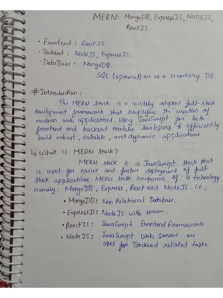 Mern Notes | PDF