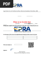 EPRA Electrical License Requirements Guide | PDF | Electrician | Diploma