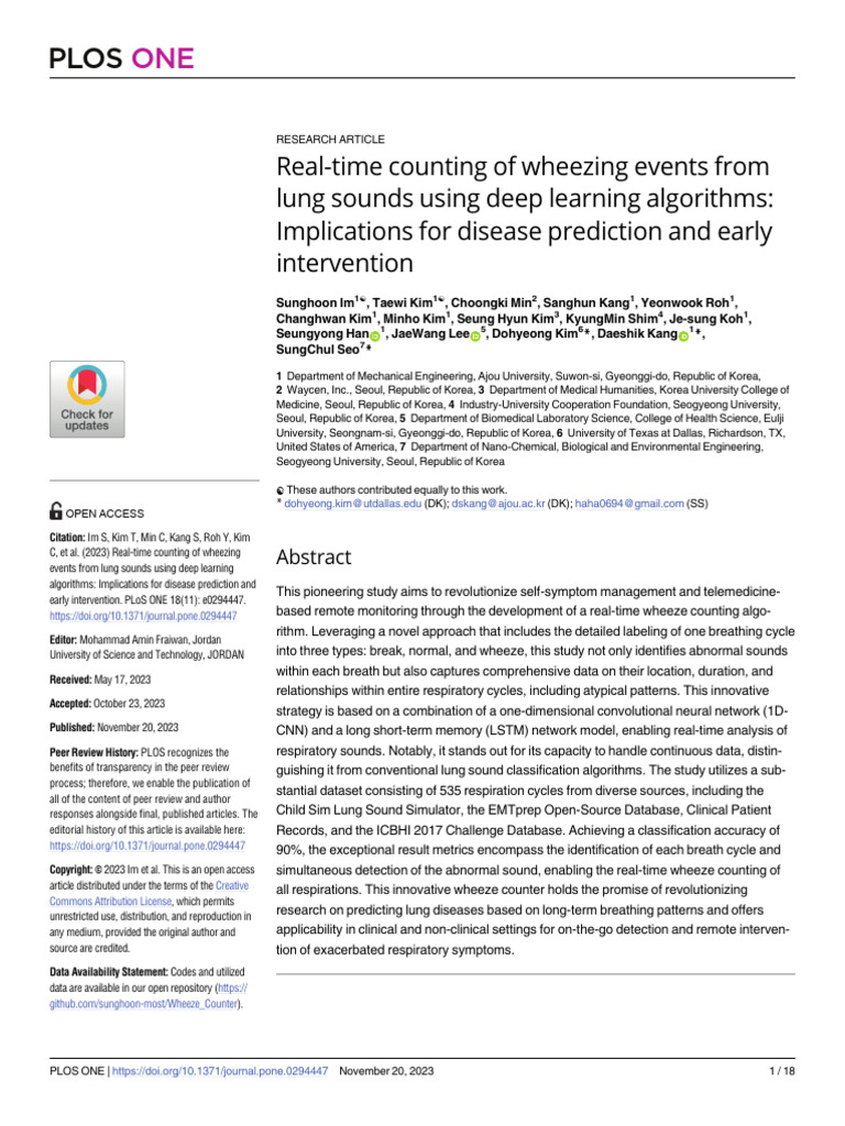 Real-Time Counting of Wheezing Events From Lung Sounds Using Deep ...