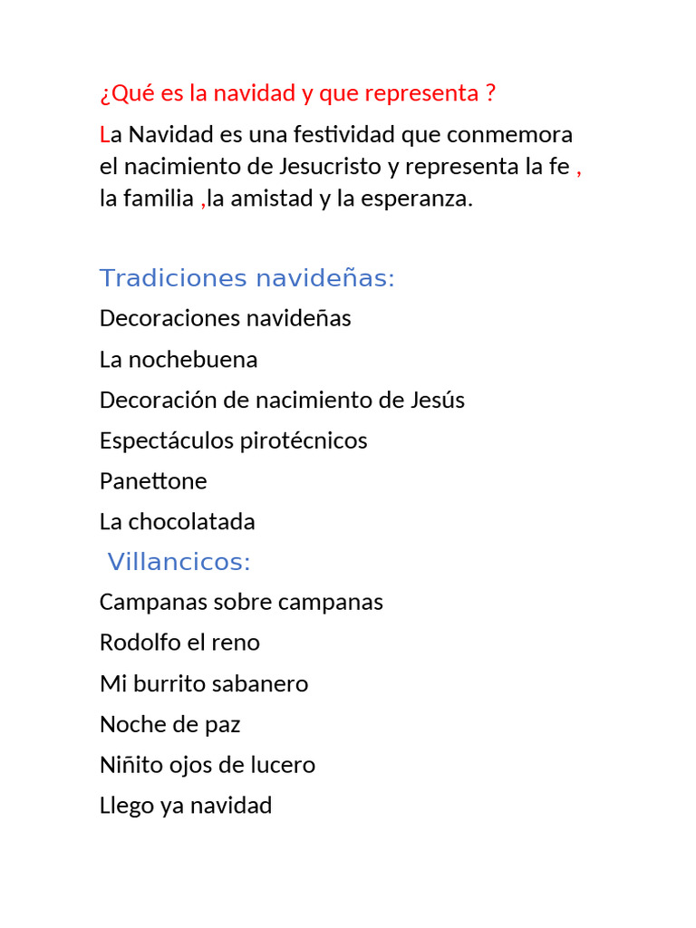 Significado y Tradiciones de la Navidad | PDF
