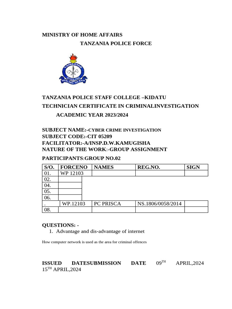 Group Assignment No.02 | PDF | Cybercrime | Computing