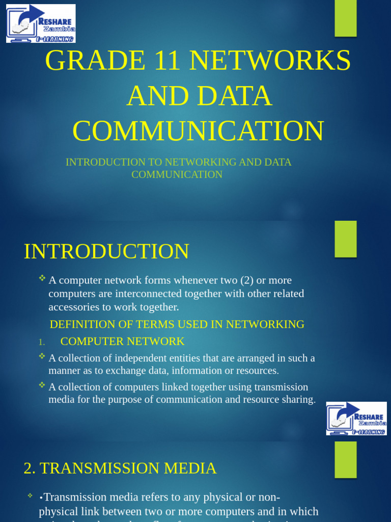 Grade 11 Networking Basics Guide | PDF | Network Topology | Computer ...