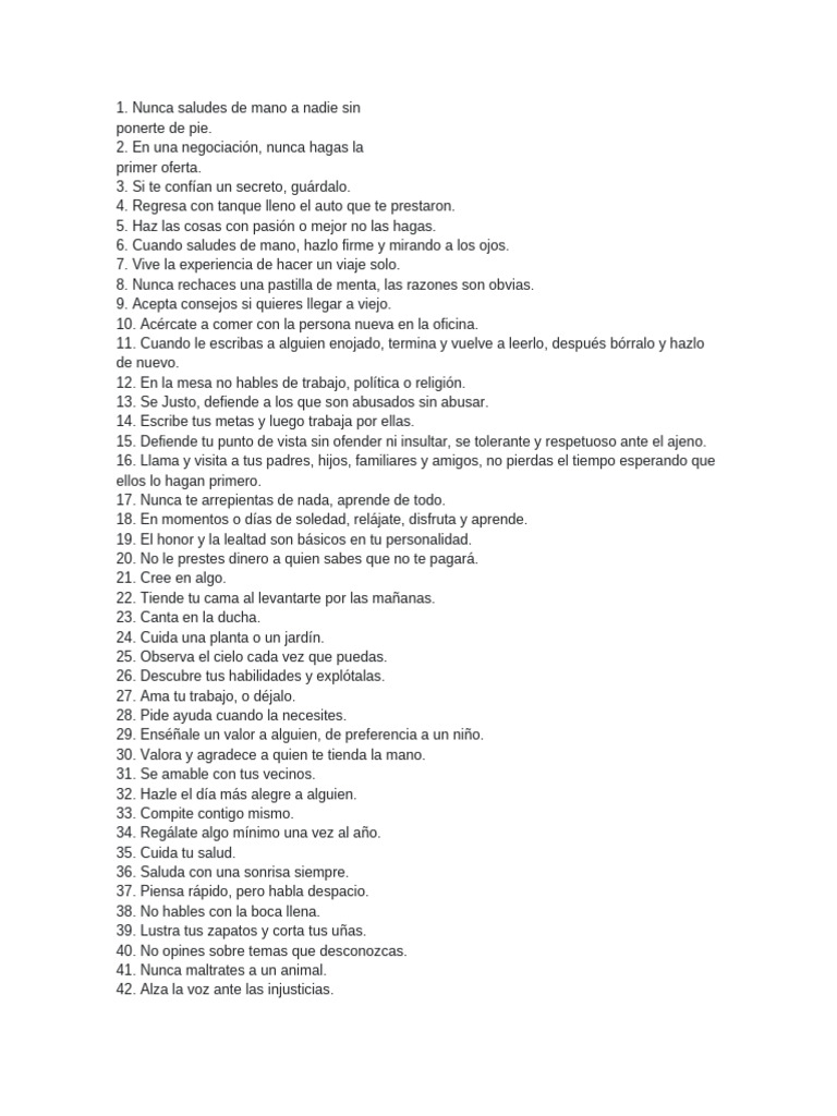 50 Consejos para Mejorar tu Vida | PDF
