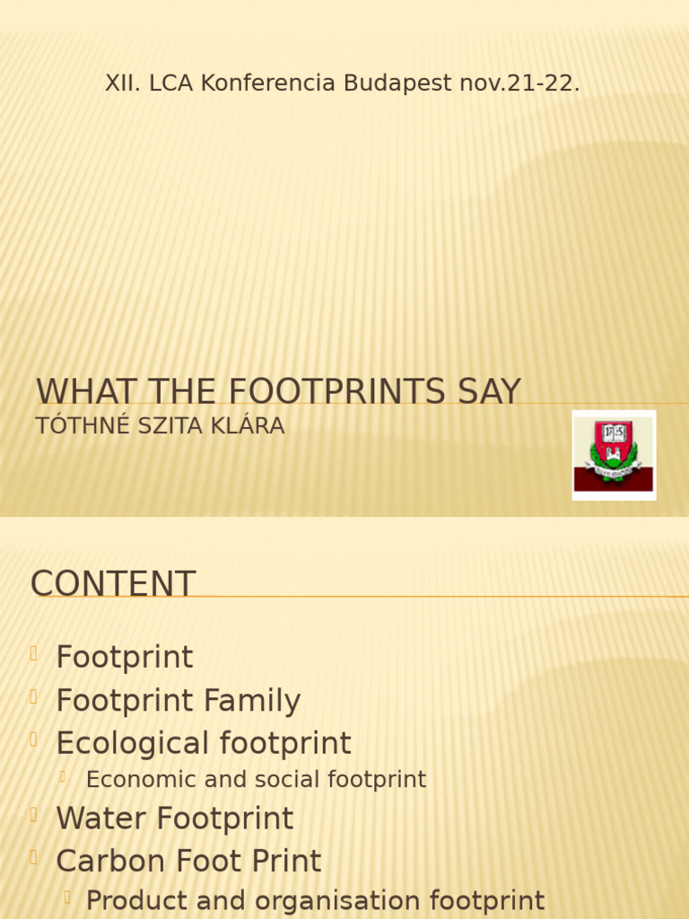 Understanding Various Footprints | PDF | Water | Natural Environment