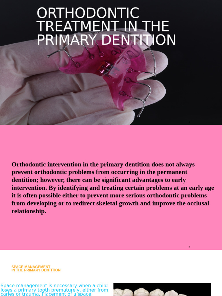 Early Orthodontic Treatment in Children | PDF | Human Tooth | Orthodontics