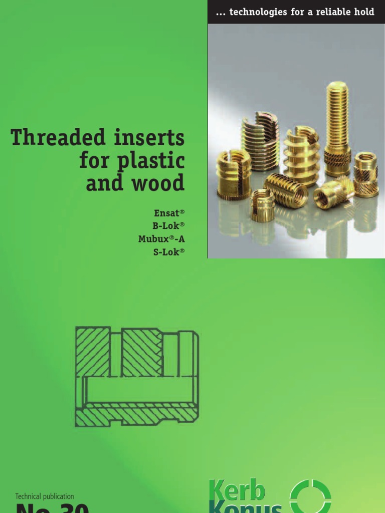 Kerb Konus Ensat Self Tapping Inserts Catalog Screw Building Materials