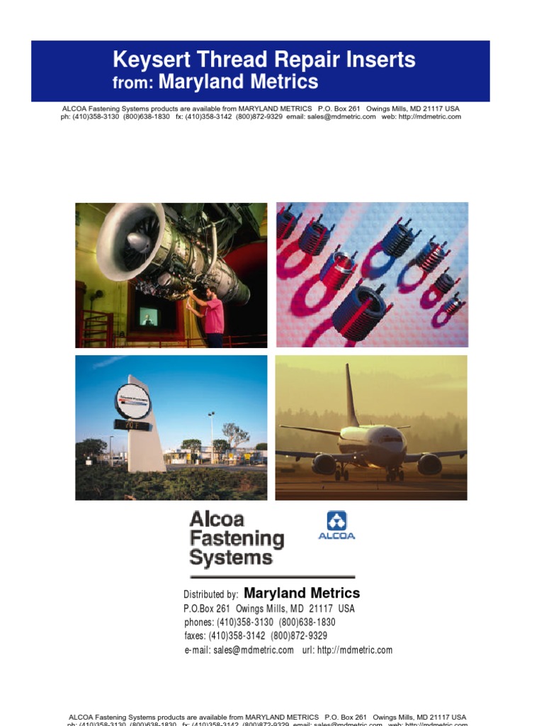 ReCoil Keyserts | PDF | Drill | Engineering Tolerance