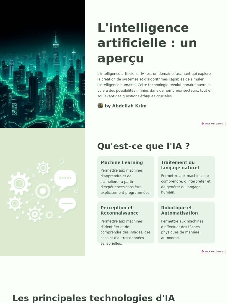 Aperçu de l'intelligence artificielle | PDF | Intelligence artificielle ...