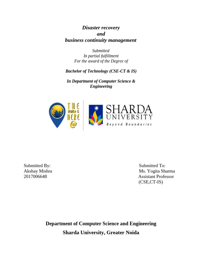 Disaster Recover Unit 5 | PDF | Replication (Computing) | Backup