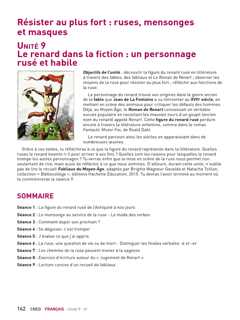 Ruse et renard en littérature | PDF | Roi Arthur | Fable