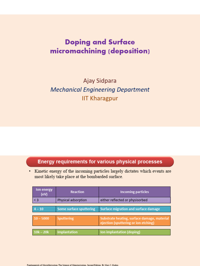 Doping Techniques in Silicon Microfabrication | PDF | Physical Sciences ...