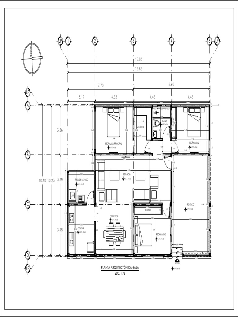 Planta Arquitectónica de Estancia | PDF