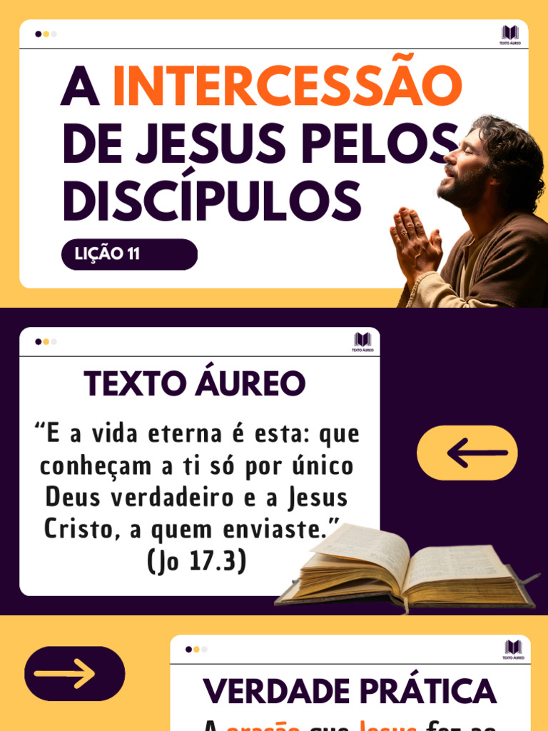 Intercessão de Jesus pelos Discípulos | PDF | Evangelho de João | Oração