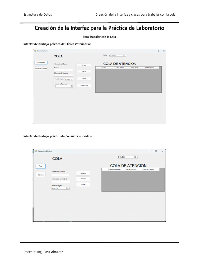 Interfaz y Clases para Colas en C++ | PDF | Ventana (informática ...